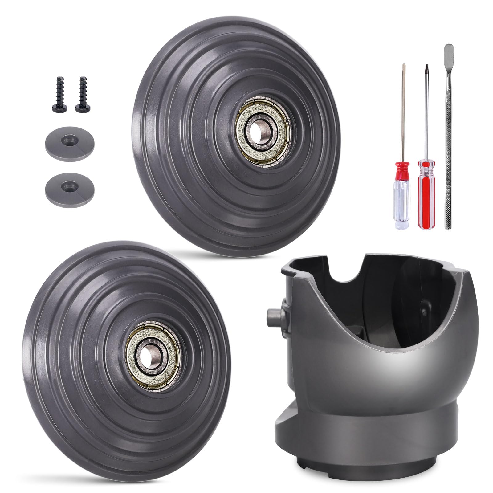 1*件様 Dyson HD08等 ジャンク修理用交換部品まとめ売り Ball Wheel + Vacuum Head Connector Replacement Compatible with